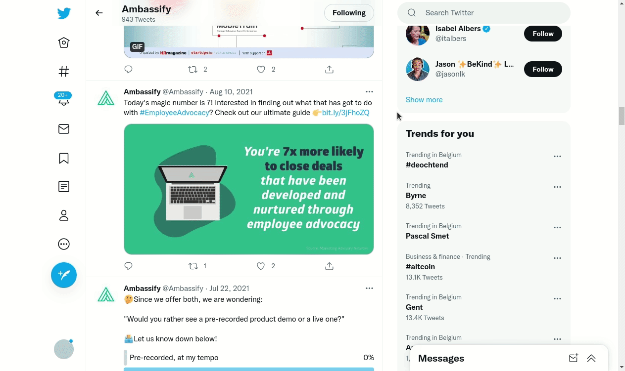 Example employee advocacy campaign creation